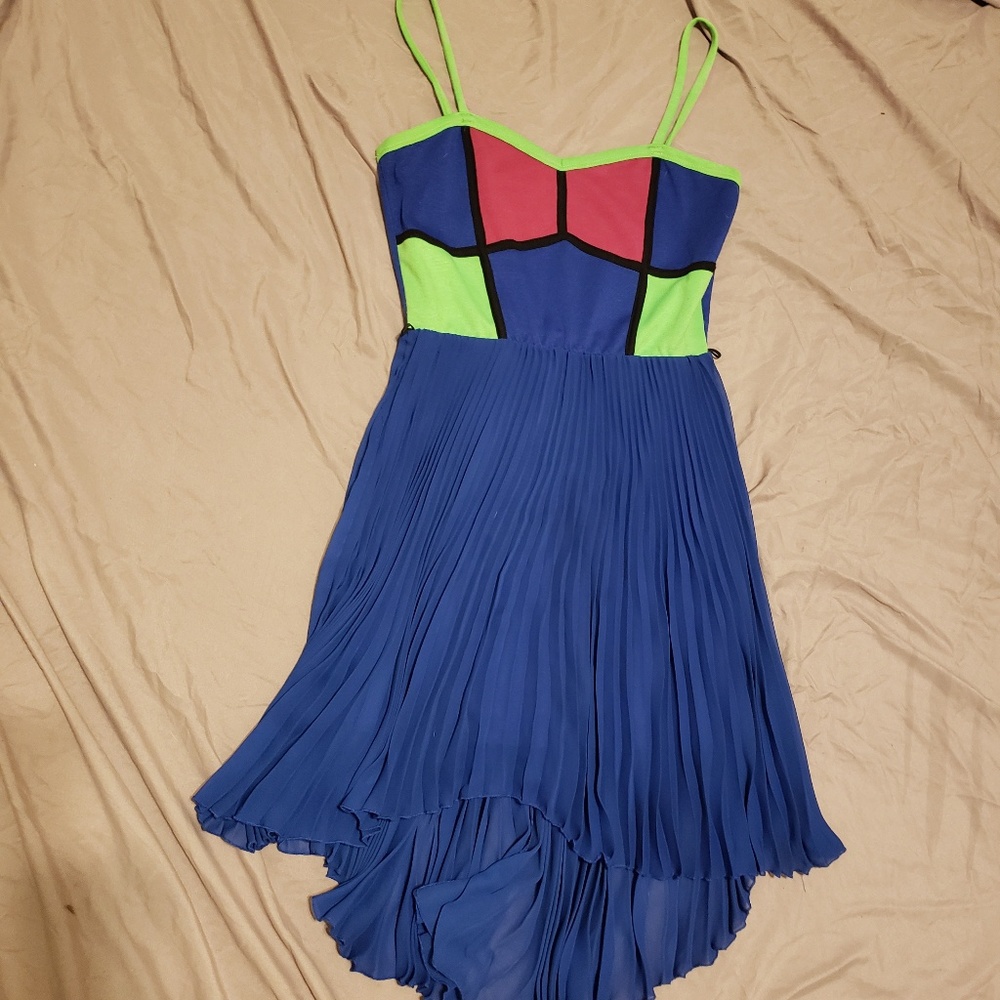 Geo Pattern High Low Dress